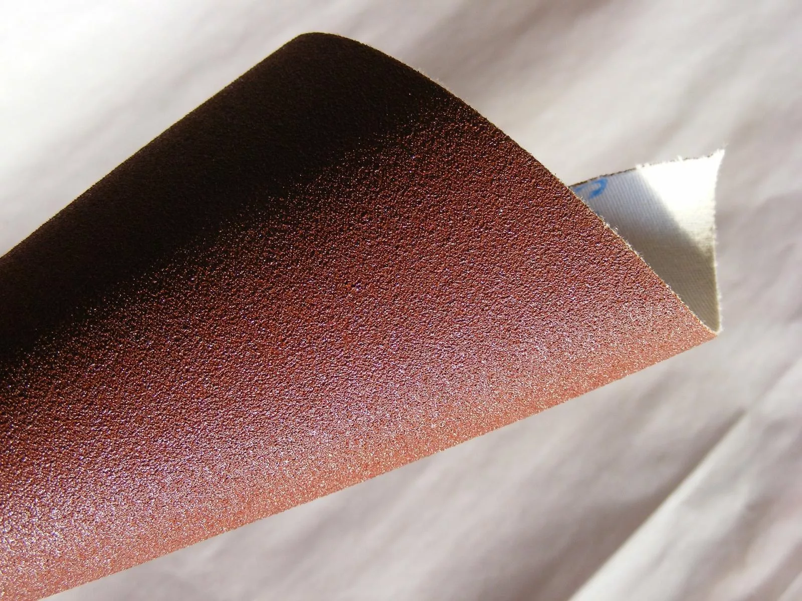 A folded sandpaper