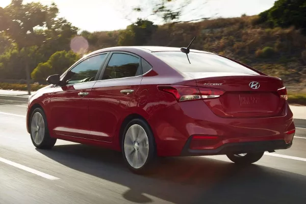 Almost Mistaken for an Elantra or Sonata Hyundai Accent on the road