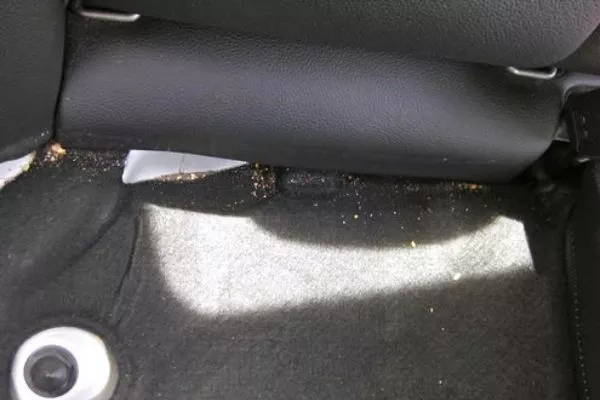Take this opportunity to rid your car's interior of all that accumulated dirt and gunk A picture of a dirty car interior