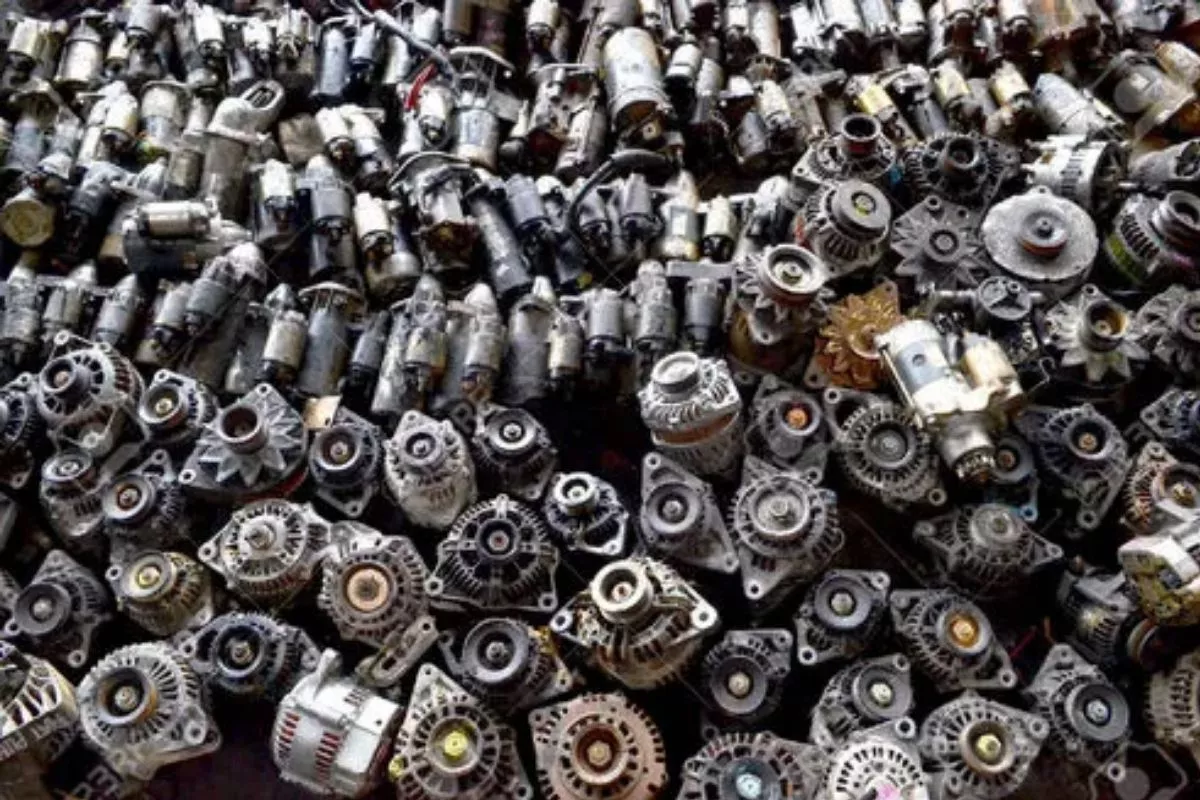 A picture of a pile of alternators