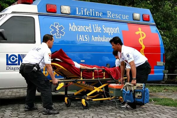 Upon request, your insurance provider may also request for the ambulance coordination An ambulance and two hospital aid