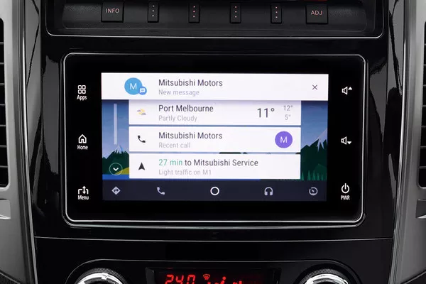Android auto in Mitsubishi car