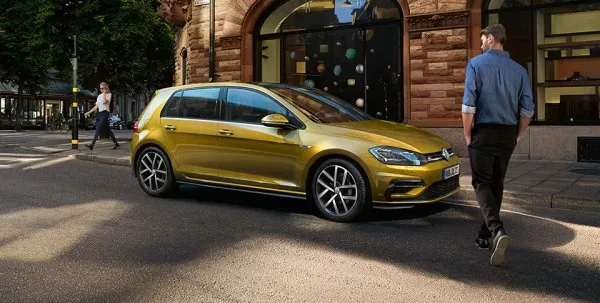 Volkswagen car on the road