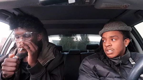 smoking inside the car