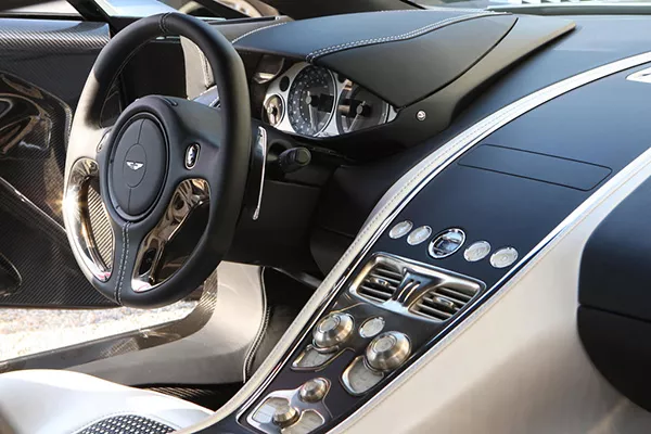 A picture of the interior of the Aston Martin One-77