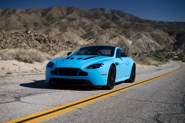 Aston martin v12 vantage s on the road