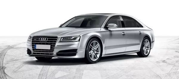 angular front of the Audi A8 3.0L