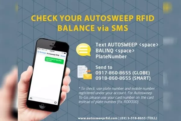 Autosweep SMS Balance Inquiry 