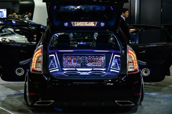 High performance audio system of a car