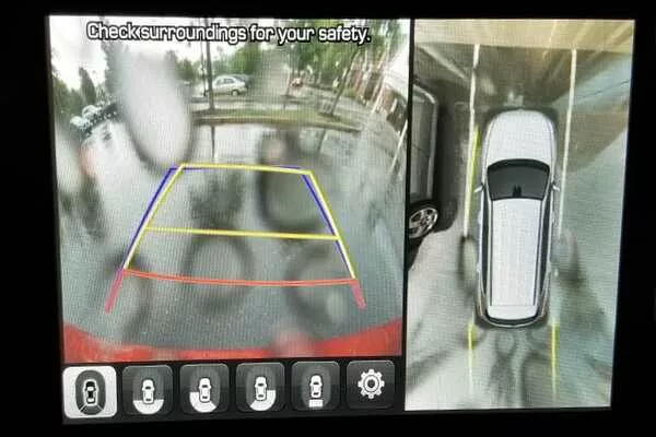 The gloomy weather and the dirt and mud splashed around the area of your car where the camera is installed backup camera footage