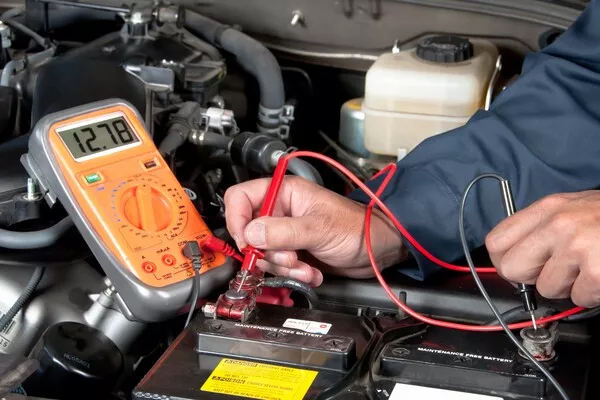 checking the car battery