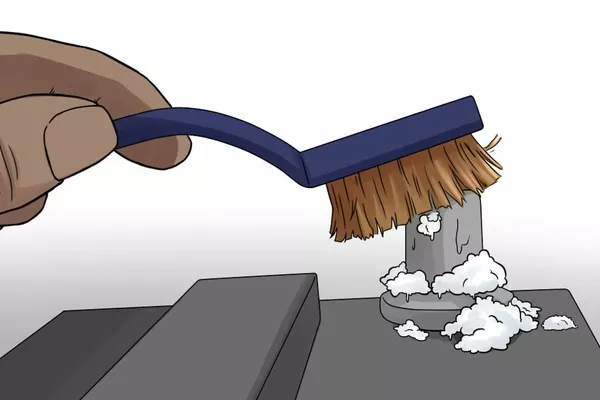 Cleaning the battery terminals