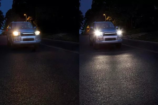 Check the car’s headlights shortly after you turn the engine car with turned on headlight