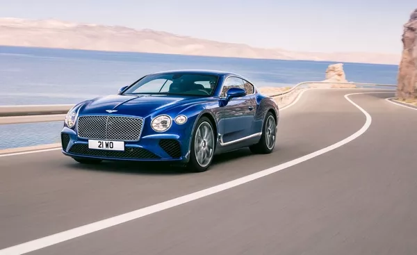 bentley continental GT on the road