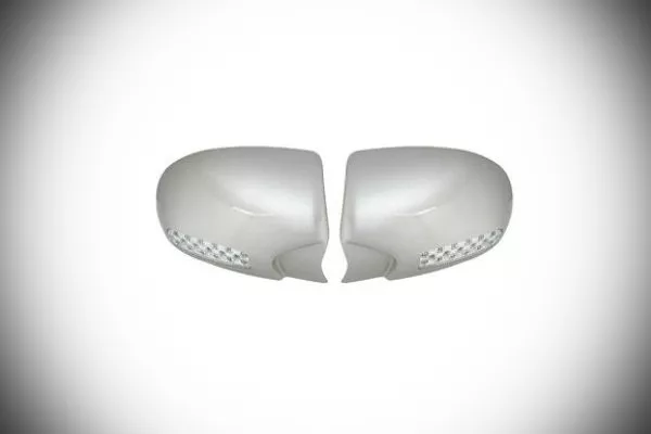 A picuture of side mirror covers with LED blinkers