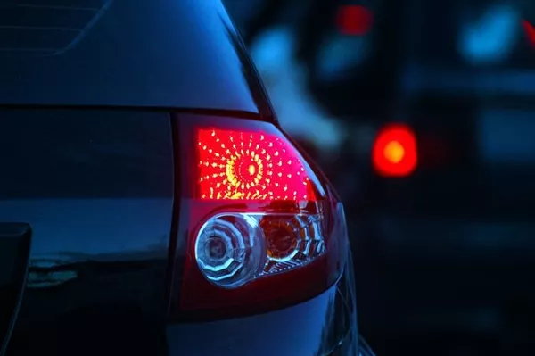 These lights are situated alongside the rear lights brake lights