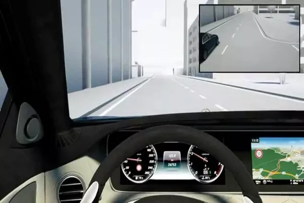 Man driving illustration