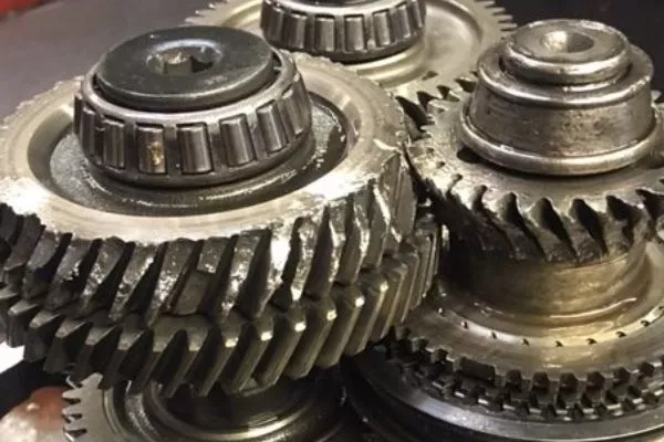 Any misaligned part in a regularly used car will eventually break A picture of broken car gears