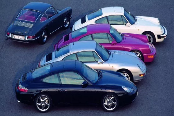 four different car models