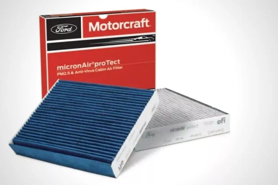 To be sure, get your Territory's cabin air filter from a Ford dealership A picture of a cabin air filter for the Ford Territory