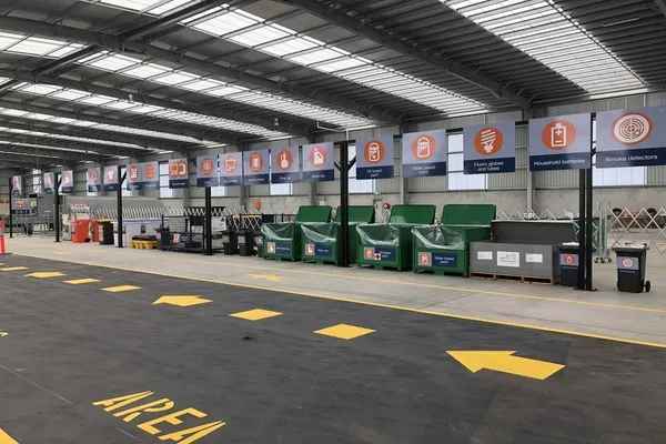 Gasoline disposal station