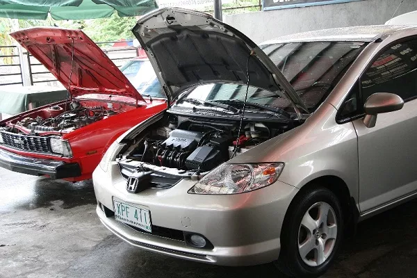 Open the bonnet to locate air filter