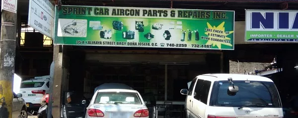 The front of Sprintcar Aircon Parts and Repair A picture of the Springcar Aircon Parts and Repair shop