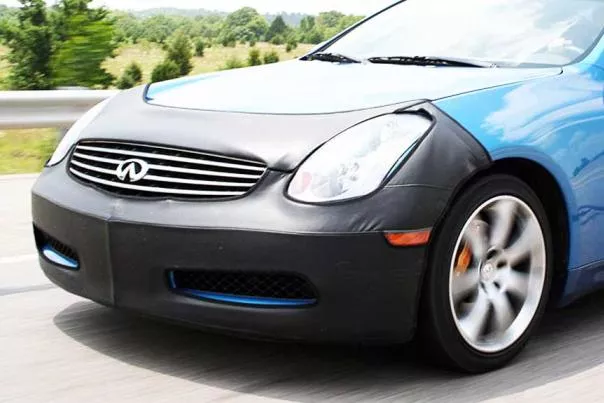 gray car with car bras