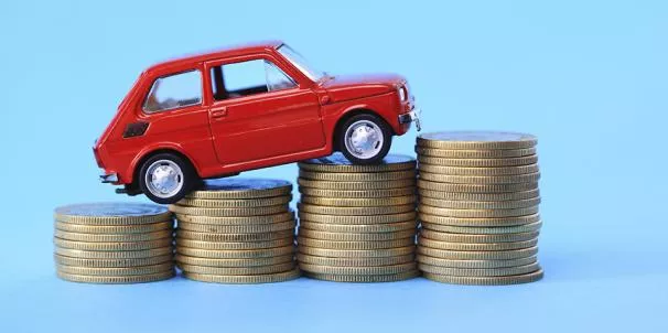 a car and money