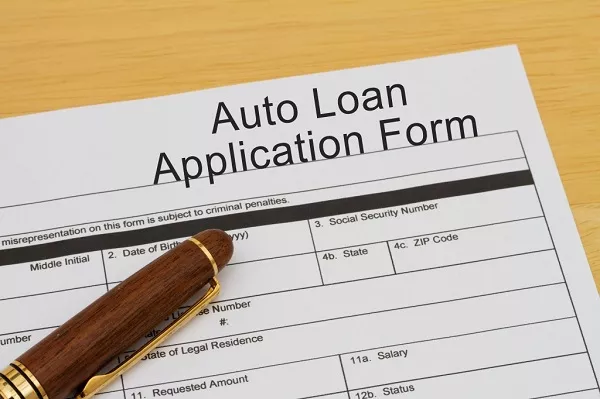 auto loan application form