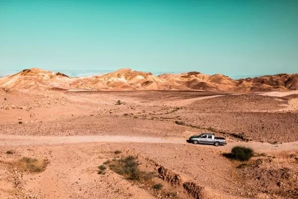 A car on a desert