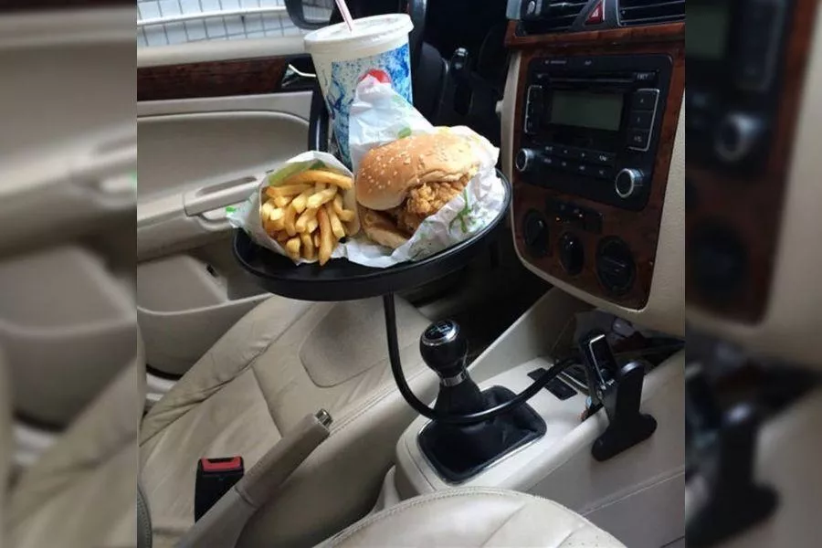 For two LIANGSI Adjustable Food Tray product