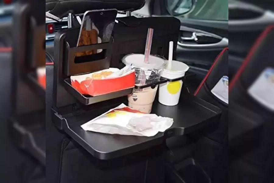 A car food tray for rear passengers Folding Car Food Tray product