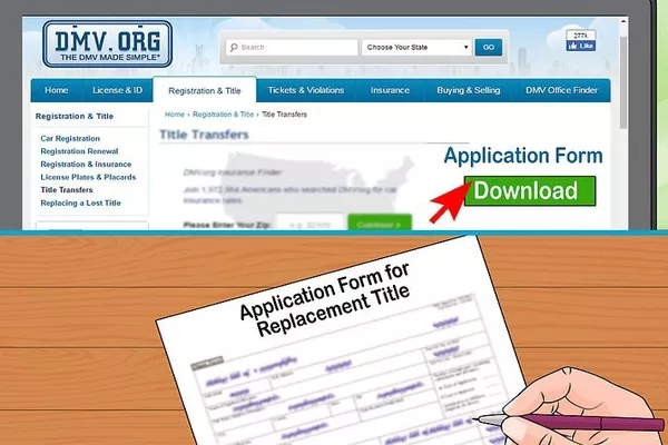 Checking the DMV website