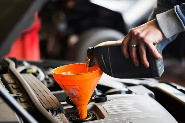 car maintenace checking oil