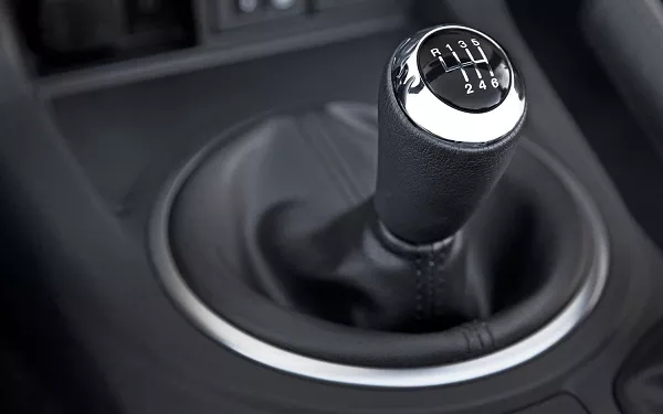 A car's gear shifter
