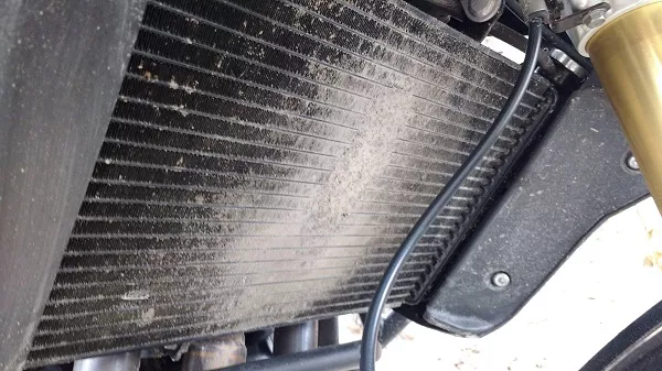 dirty car radiator