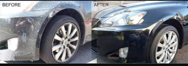 before and after car cleaning