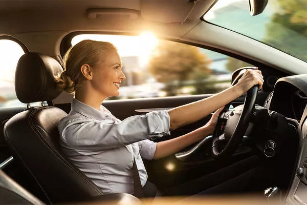 Woman driving