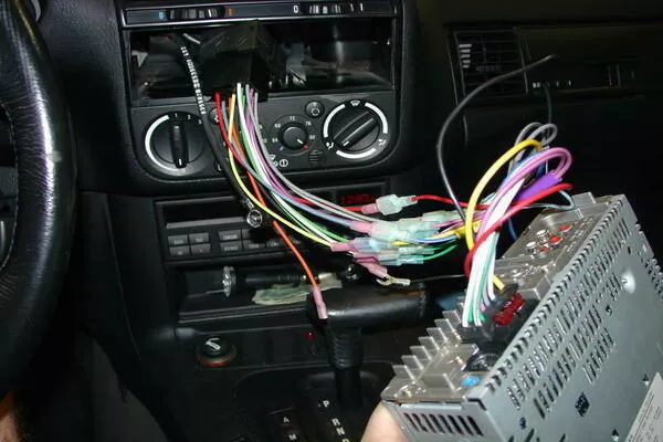 Car stereo wires