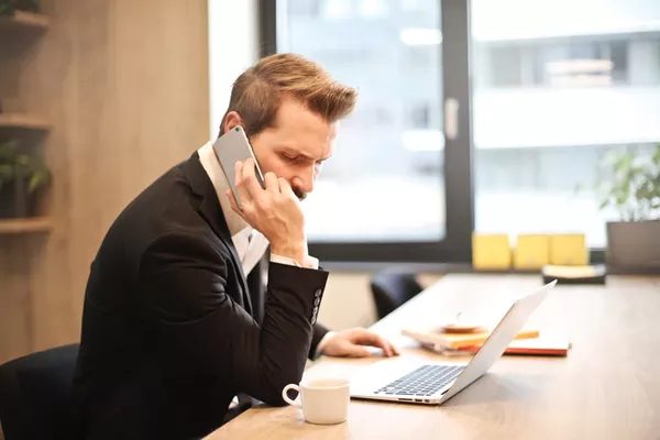 Man making a  call