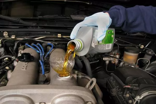 replacing engine oil
