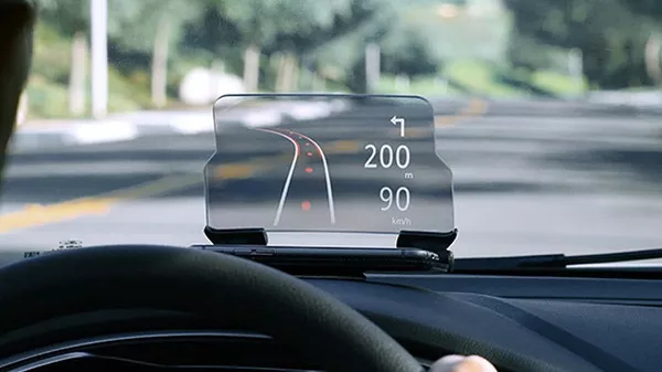 car gadgets for road trip 2019_glass heads up display