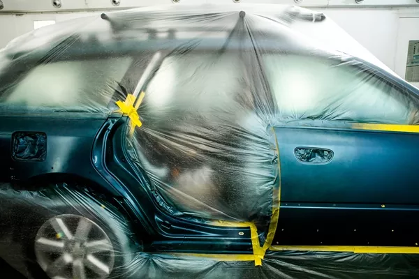 The paint did a great job in protecting the metal panels from rust car paint