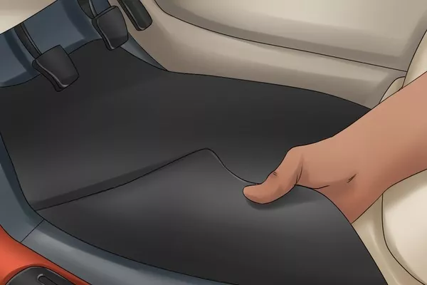 Man removing the carpet