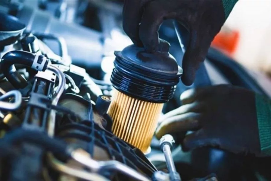 A picture of a cartridge type oil filter