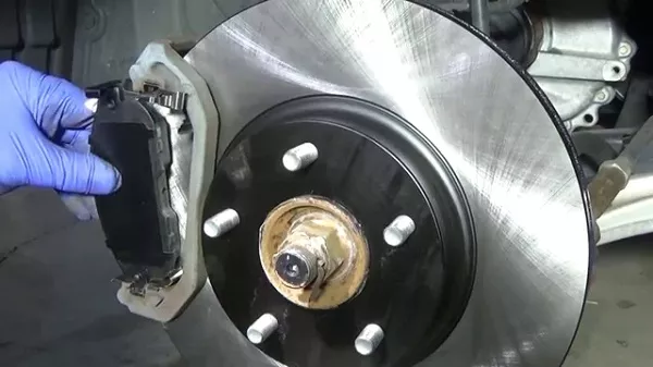 New break pads installed