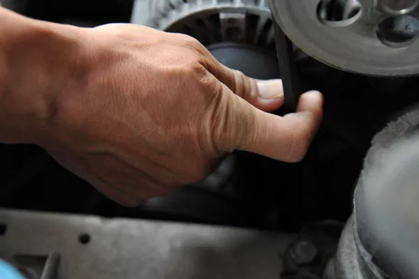 checking drive belt