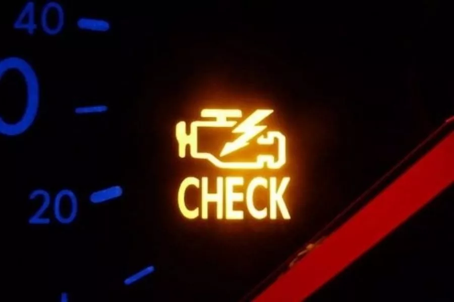 Check engine light illuminated