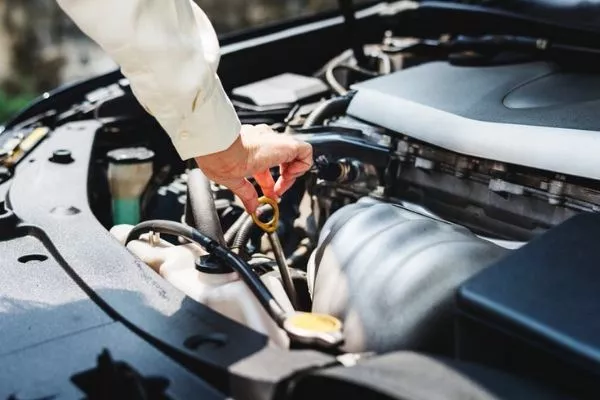 Checking the engine bay